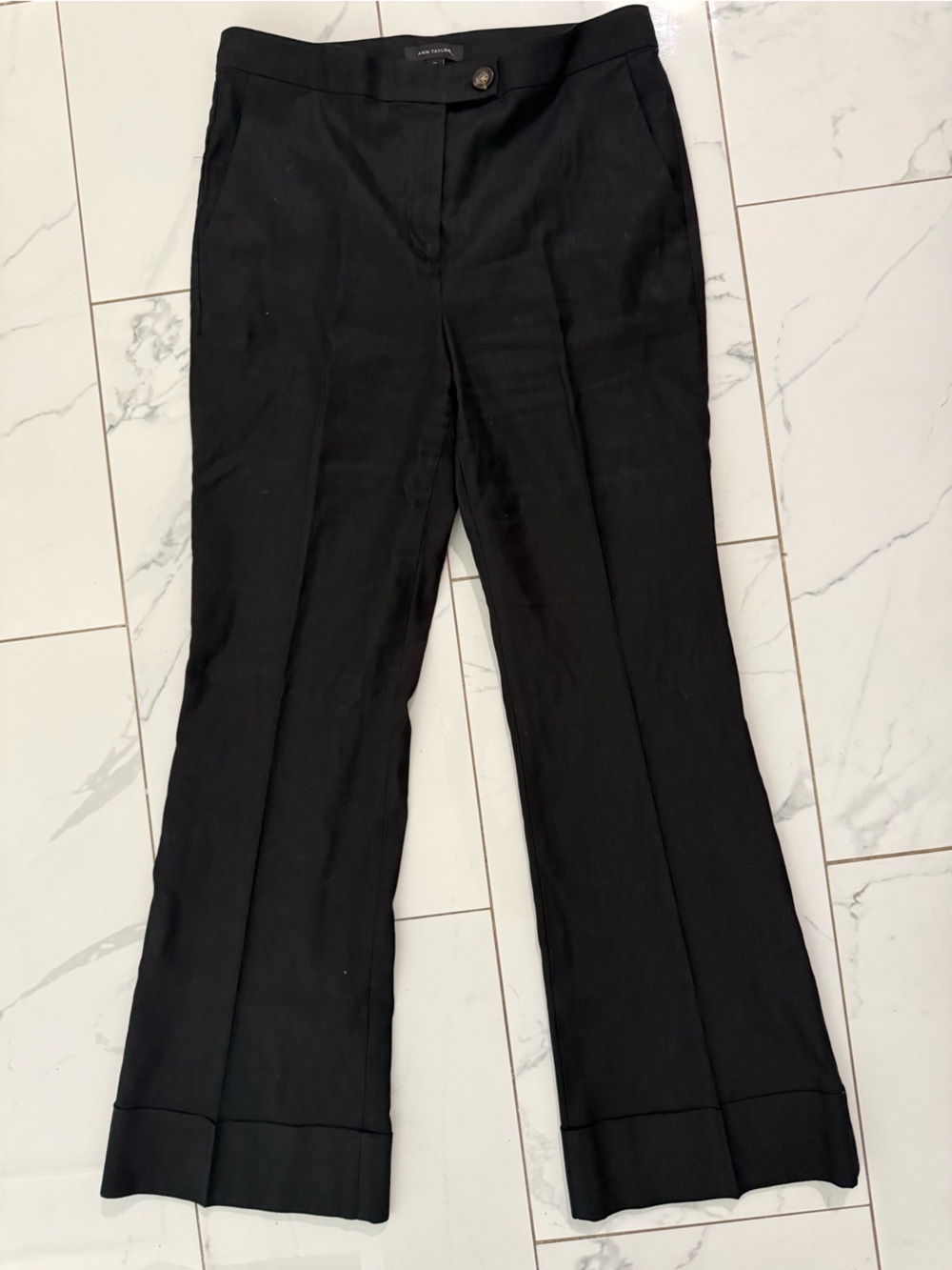 Ann Taylor Black Men's Dress Pants - Tailored Straight Leg
